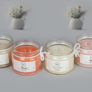 Dondoo ya Vanilla, Pendo, Raha & Tamu 2-Wick Scented Candle Set  - 4pcs (330g each)