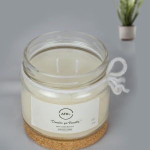 Dondoo ya Vanilla – Pure Creamy Vanilla Pods 2-Wick Scented Candle (330g)