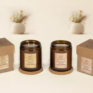 Pendo Luxe & Toffee Caffé Latte 2 Wick Scented Candle Duo - 2pcs (250g each)