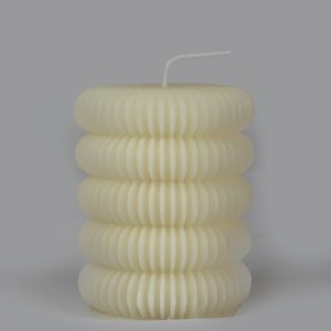 Nordic Style Soy Scented Candles - Rippled Aesthetics Shape 10CM